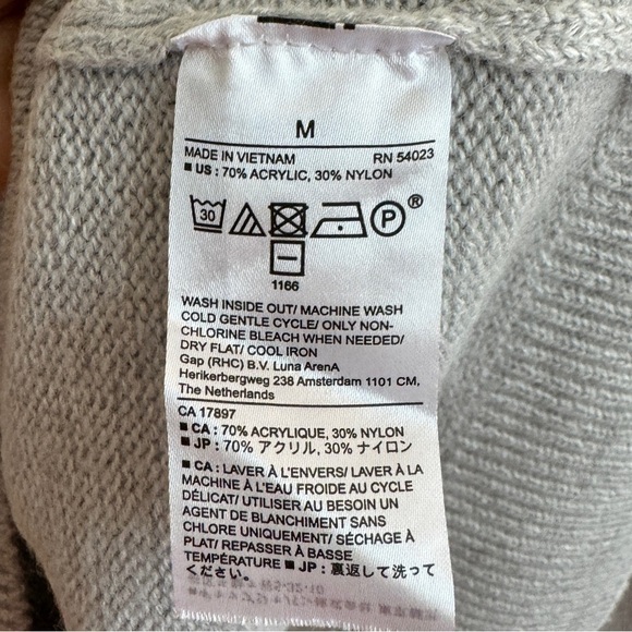 NWT Banana Republic Lofty Sweater, Gray, Size M - Picture 7 of 7